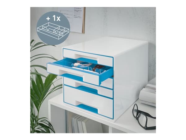 Leitz Wow Cube, Kumi, Sininen, Valkoinen, 5 laatikko(a), 287 mm, 363 mm, 270 mm