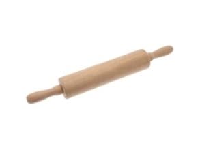 Kakrulle med metallskaft bokträ 43cm bred