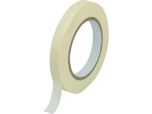 Maalarinteippi TOOLCRAFT valkoinen (pituus x leveys) 50 m x 12,5 mm kumi sisältö: 1 rulla(t)