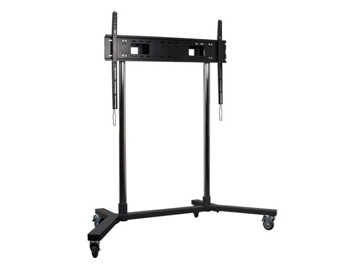 B-TECH - Vagn för flat panel - svart - skärmstorlek: från 65 tum - monteringsgränssnitt: 800 x 500 mm
