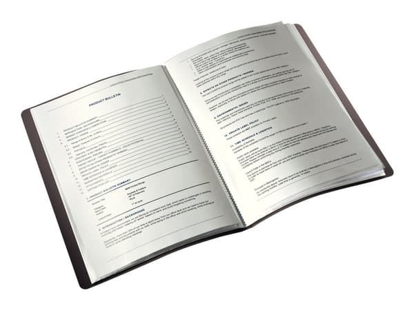 Leitz Solid - Displaybok - 20 rom - 40 visninger - for A4 - kapasitet: 40 ark - blå