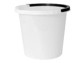 Ämpäri 10 ltr pyöreä kahvallinen valkoinen,5 kpl/krt