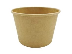 Paperimuki Soup-To-Go 25 cl 8 oz Ø96x60 mm kraft/PE Ruskea,16 ps x 50 kpl/krt