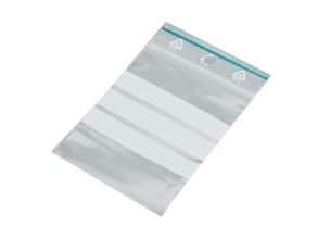 Dragkedjepåse 60x80 mm 50 my med skrivfält LDPE,10 ps x 100 st/pk