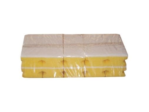 Skursvamp 135x65x45 mm med handtag Vit,10 pk x 10 pk/krt