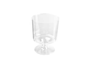 Vinglas på fast fod plast klar 17cl (10 stk.)