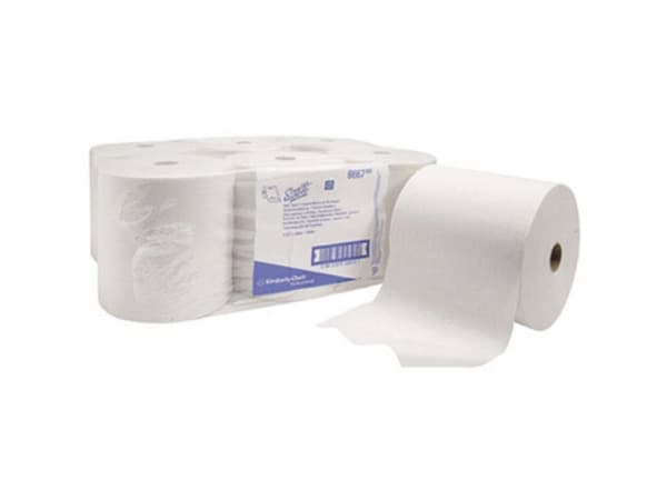 Scott - Papirklut - AIRFLEX-tøy - rull - 304 m - hvit (en pakke 6) - for P/N: 6963, 9960, 9991