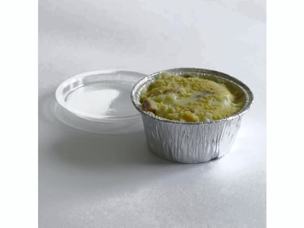 Alubakke 106 ml Ø80x35 mm Rund,100 stk/pk