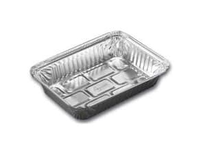 Alubakke 900 ml 214x151x38 mm,100 stk/pk
