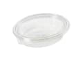 Miniatyrbild 1 av 2: Salatbakke Clearshow 760 ml 204x166x52 mm oval hængslet låg RPET Klar,6 pk x 50 stk/krt