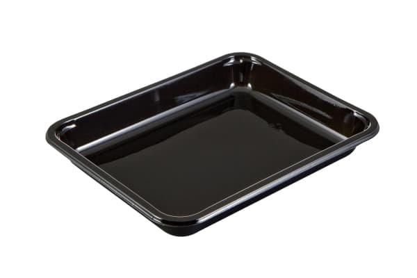 Bricka 1-rum 2227-1T 900 ml 227x178x29 mm CPET Svart,368 st/krt