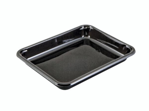 Bricka 1-rum 2227-1T 900 ml 227x178x29 mm CPET Svart,368 st/krt
