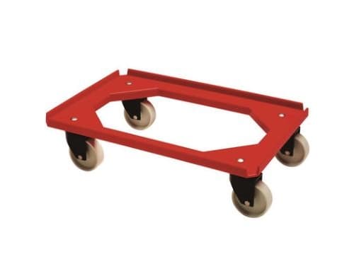 Tralle Mini Moove 60x40 cm 4 hjul Standard ABS PP Rød,7 stk/krt