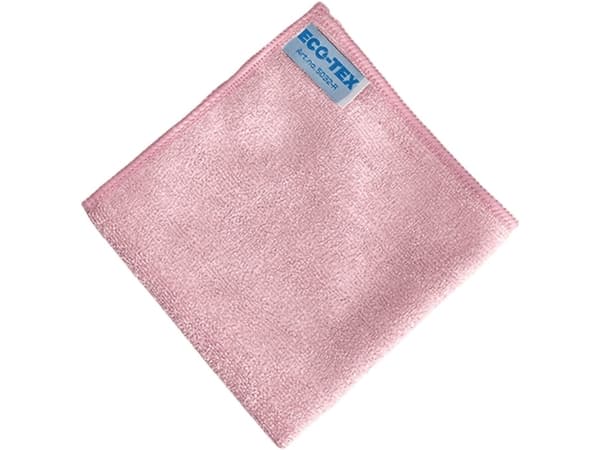 Microfiberklud Neutral 32x32cm Økotex rød,20 pk x 10 stk/krt