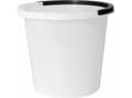 Miniatyrbild 4 av 4: Hink 10 ltr. plast rund med handtag vit
