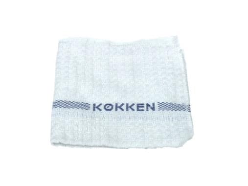 Köksduk 40x40 cm Vit med blå text för kök,10 pk x 25 pk/krt