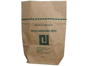 Papirsæk 100liter B700xL950mm 2-lag Hold Danmark Rent Brun,50 stk/krt