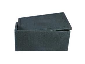 Termokasse 40 ltr. 595x385x240 cm med låg EPS sort