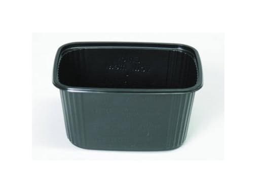 Salaattikulho 250 gr 108x82x47 mm Suorakulmainen PS Musta,100 kpl/pkt