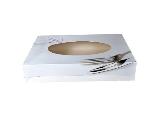 Cateringæske S-Line 620x420x120 mm med Rude,25 stk/krt