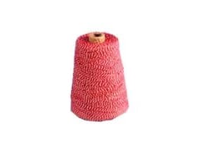 Bomuldsgarn 225 gr 450 m Rød/Hvid,12 pk x 4 rl/krt