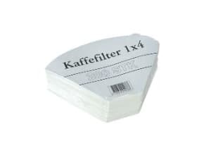 Kaffefiltrer 1x4 hvid (200 stk.)