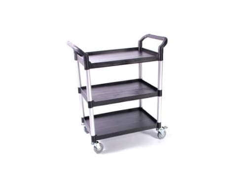 Serveringsvagn 85x48x100 cm 3 hyllor Fiberfest Alu,1 st