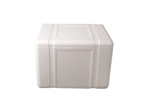 Termokasse 8 ltr 31x26x21 cm med Låg EPS Hvid,20 stk/krt