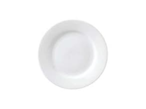Tallerken flad med fane Superwhite Ø17 cm Porcelæn Hvid,stk