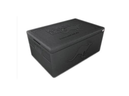 Termokasse Känga Box sort med låg 60x40x28 cm 39 ltr.