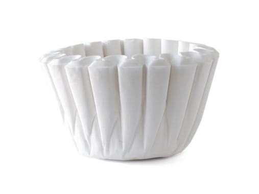 Skålfilter Catersource TCF 20ltr Ø535/Ø203xH170mm papir Svanemærket hvid,2 pk x 250 stk/krt