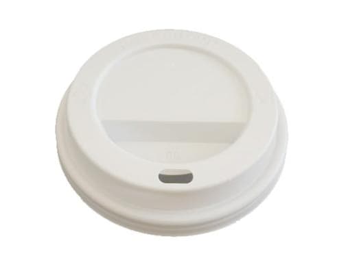Plastlock Catersource Ø80 mm Högt med drickhål Vit för kaffemuggar, 10 st x 100 st/krt