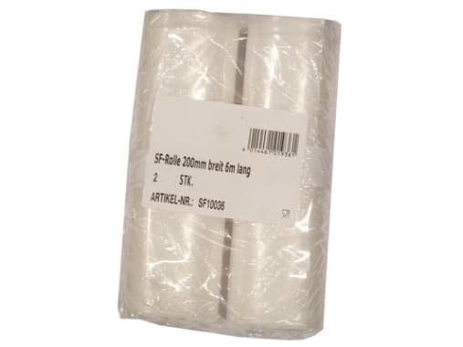 Vacuumpose 200 mmx6 m 90 my på Rulle med Ru overflade,18 pk x 2 rl/krt