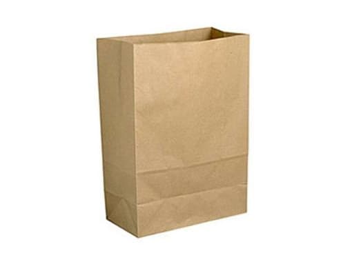 Klodsbundspose 320x170x450 mm 25 ltr. FSC 80g Brun - (200 stk.)
