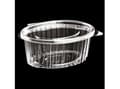 Miniatyrbilde 1 av 2: Plastbæger Catersource 750 ml 145x190x60 mm Oval Hængslet låg RPET Klar,100 stk/ps - (100 stk.)