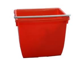 Spand 13 ltr Firkantet Rød,stk