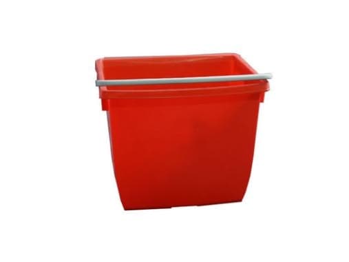 Spand 13 ltr Firkantet Rød,stk