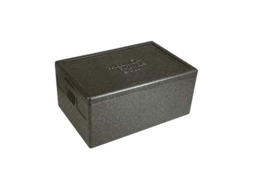 Termokasse 60x40x28 cm med Låg EPP Sort,4 Stk/krt