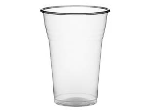 Plastglas 75 cl Ø115x155 mm PP Klar,15 ps x 50 stk/krt