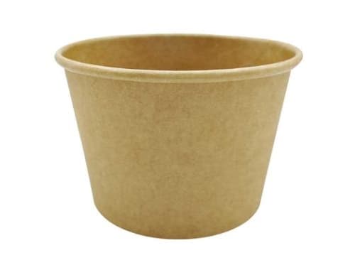 Pappersmugg Soup-To-Go 25 cl 8 oz Ø96x60 mm kraft/PE Brun,50 st/ps - (50 st)
