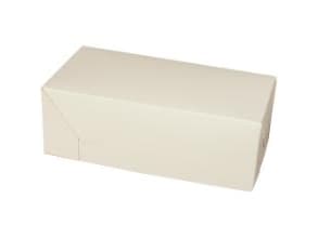 Kageæske fold selv L200xB100xH70mm pap hvid,250 stk/krt