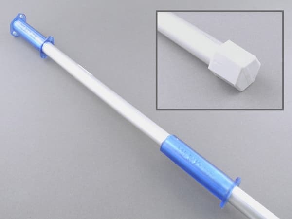 Skaft 140 cm Sekskantet gevind Aluminium til Minimop,stk