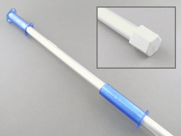 Skaft 140 cm Sekskantet gevind Aluminium til Minimop,stk
