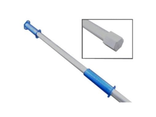 Skaft 140 cm alu til minimop med sekskantet gevind