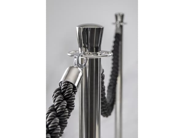 Securit® Classic Chrome afspærringsstolpe rustfrit stål