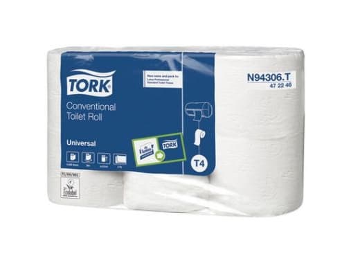 Toiletpapir Tork Universal T4 2-lags natur 472246 42rul/kar
