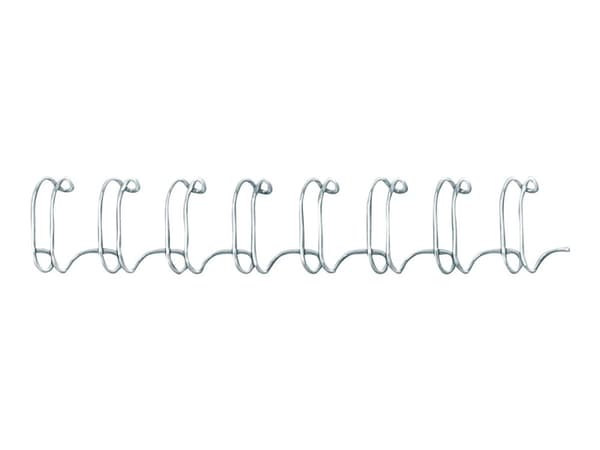 Spiralrygge Fellowes 3:1 wire 14mm sølv A4 101-130ark (100 stk.)