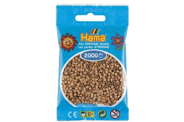Hama mini perler tan (2000 stk.) - No. 501-75