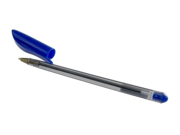 Kuglepen Generic 1.0 mm blå med hætte - (50 stk.)