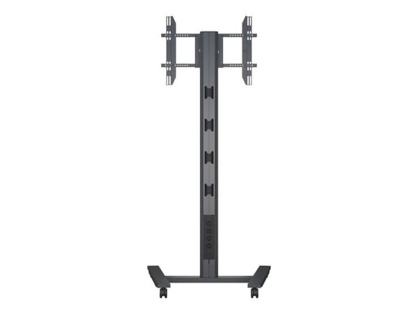 Multibrackets Public Display Stand 210 HD Single - Vogn - for flatpanel - låsbar - aluminium - svart - skjermstørrelse: 55"-80" - monteringsgrensesni